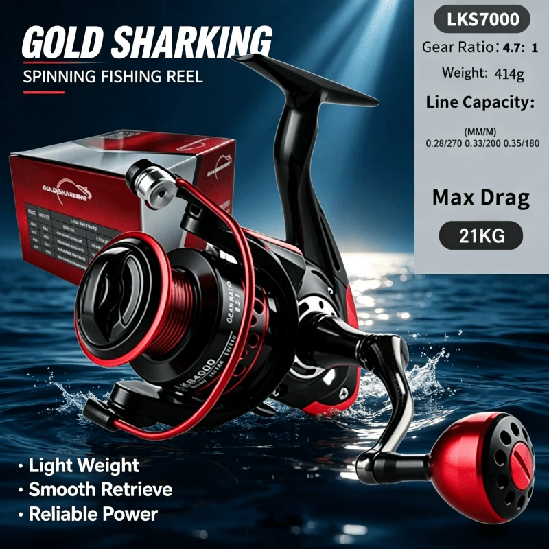Carrete de Pesca Giratorio OKU - Surf Reel reseña y precio